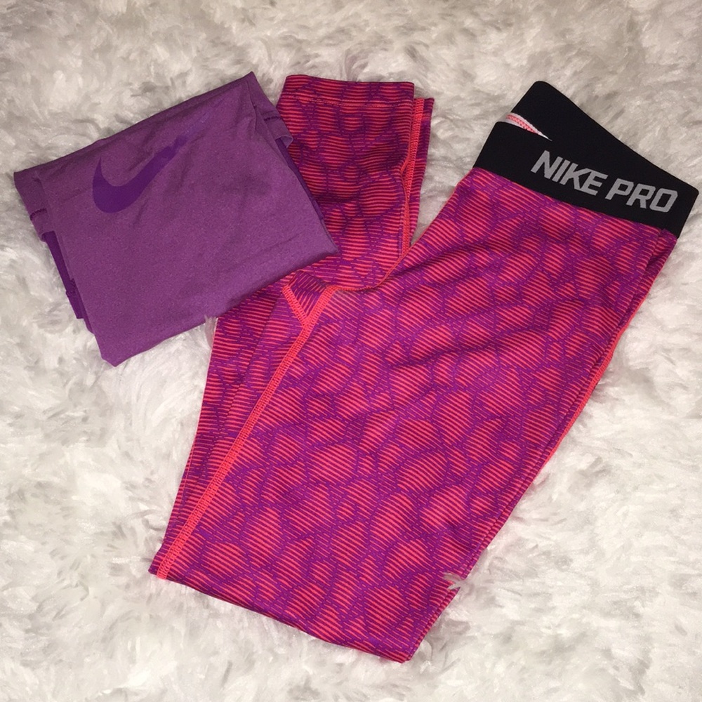Nike Pro Leggings (Size: Big Girl’s Large)